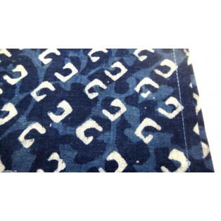 Set of 2 - Blue Blender - Cotton Printed Pocket Square Handkerchief Hanky - 13"